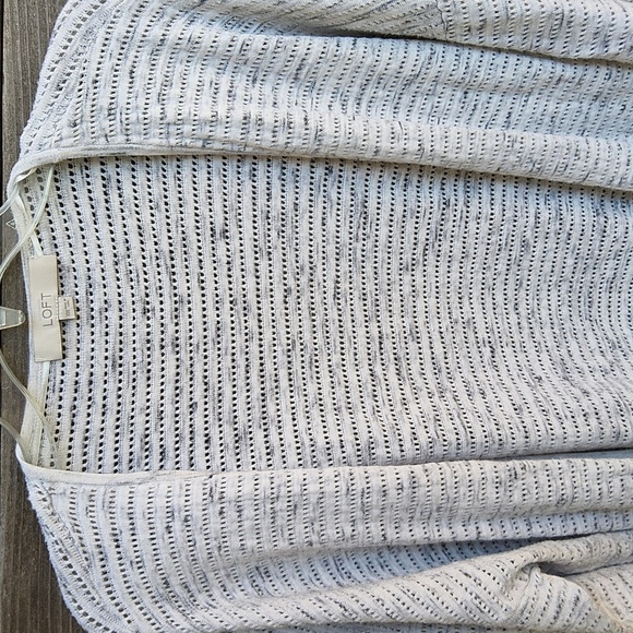 Loft Grey & White Cardigan Size XXL - Picture 3 of 8